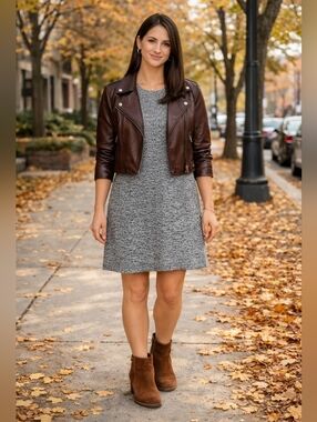 AntiStar Gray and Black Knit Dress Size Medium